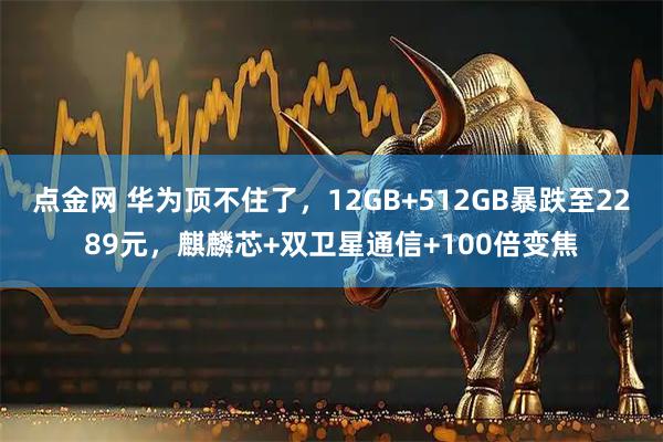 点金网 华为顶不住了，12GB+512GB暴跌至2289元，麒麟芯+双卫星通信+100倍变焦